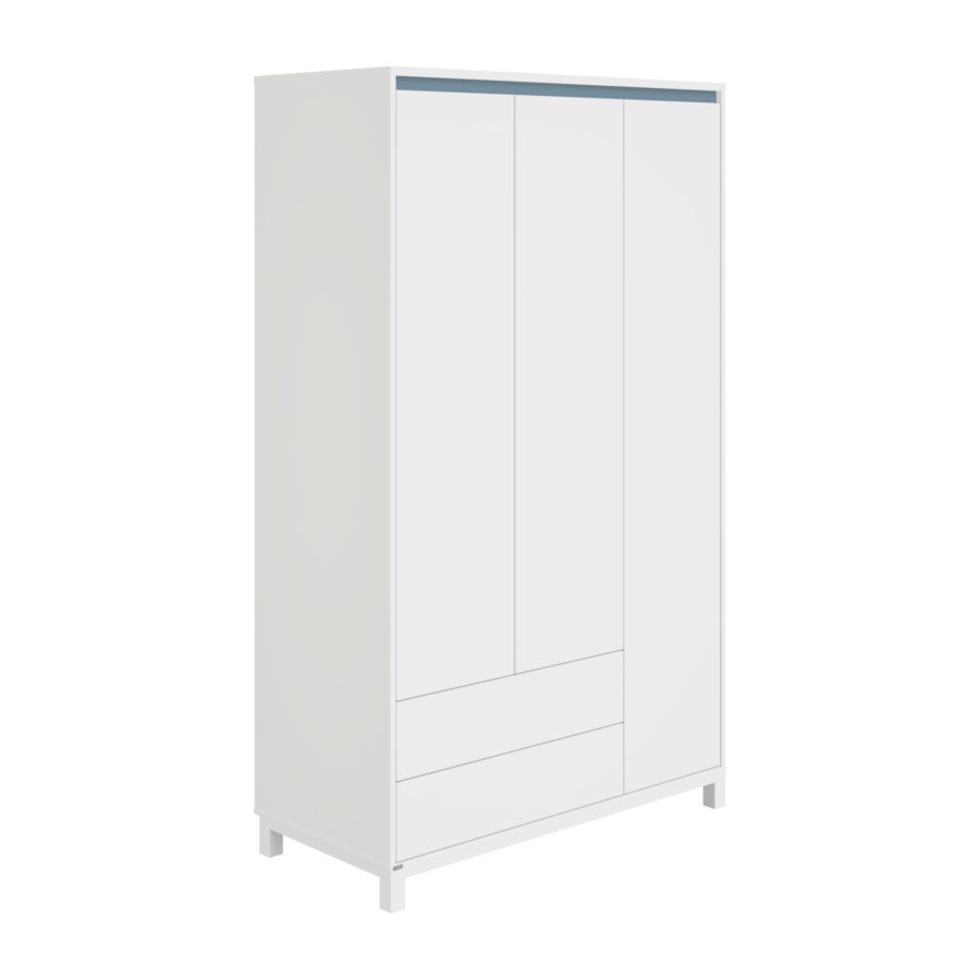 PAIDI Olli Kleiderschrank 3t2s Mattblau 1681358