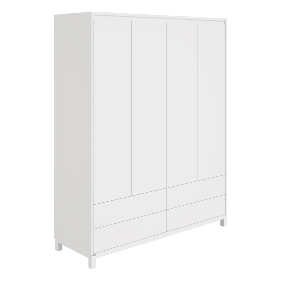 PAIDI Olli Kleiderschrank 4t4s Kreideweiss 1681451