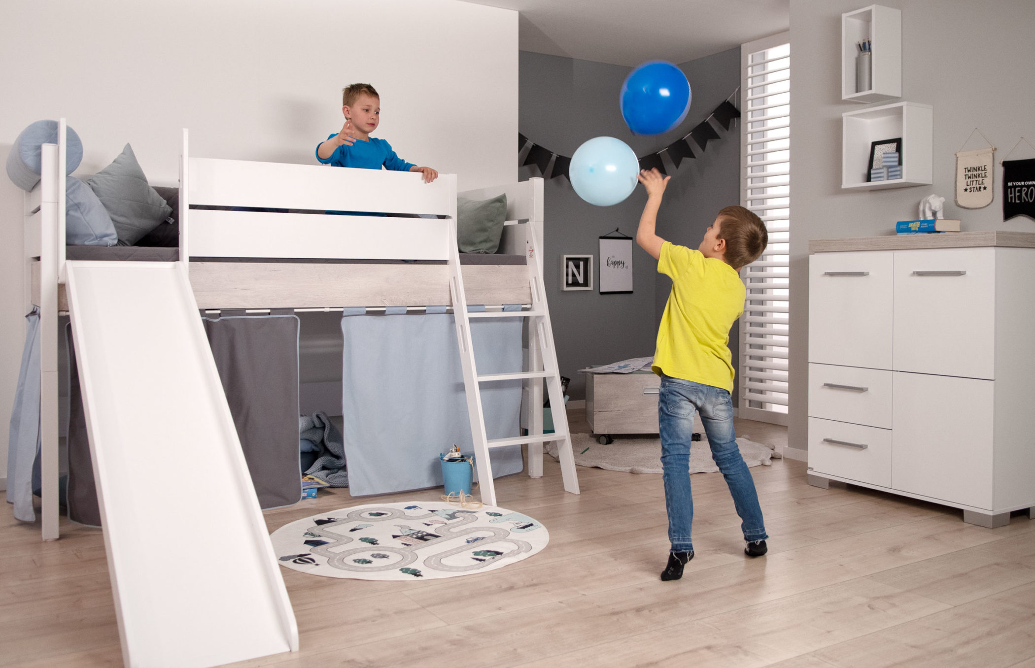 PAIDI Kindermöbel, Kinderzimmer, Hochbett kinder, Etagenbett kinder, Spielbett, Kinderbett, Kinderzimmer einrichten