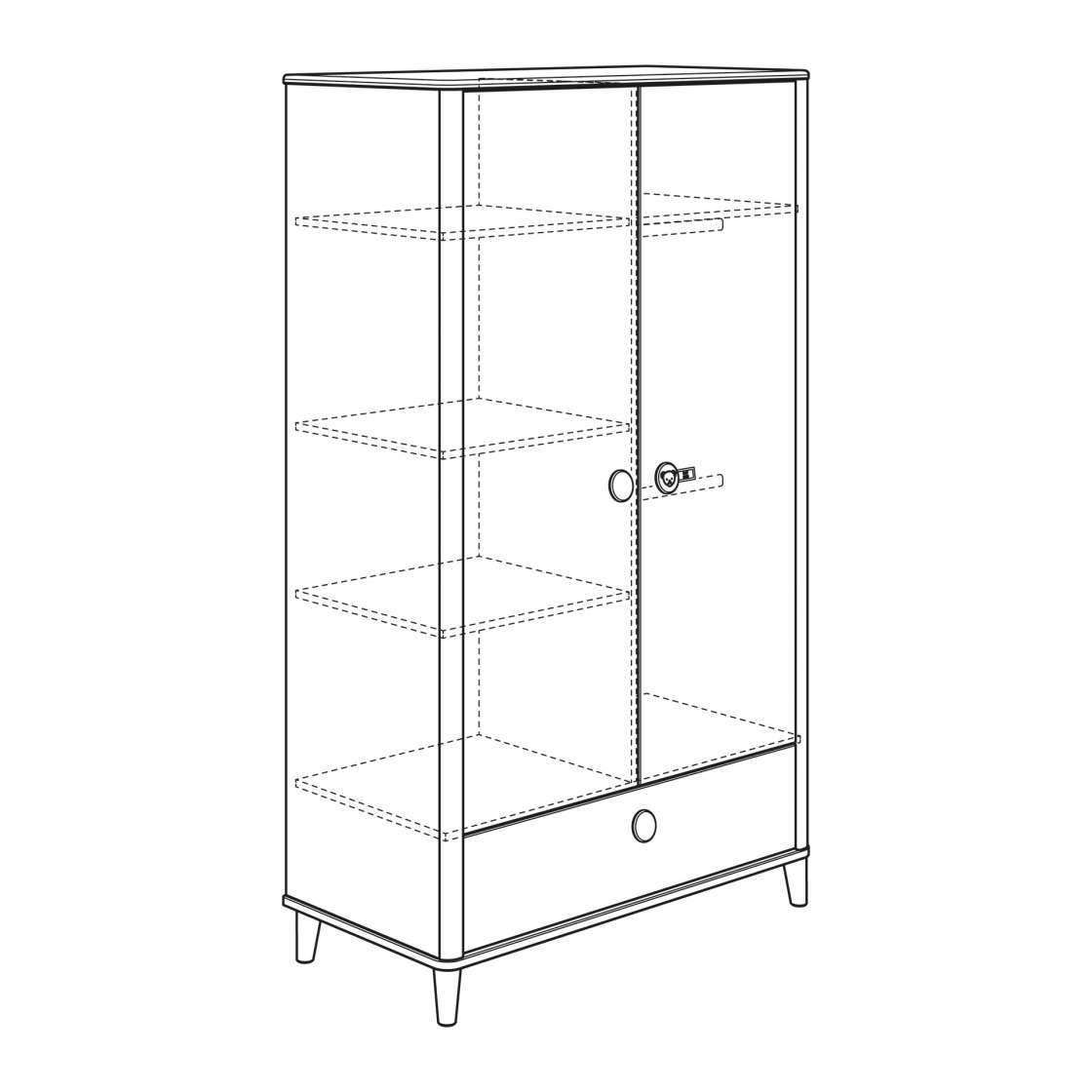 PAIDI Lottefynn Kleiderschrank 2t1s 1251044