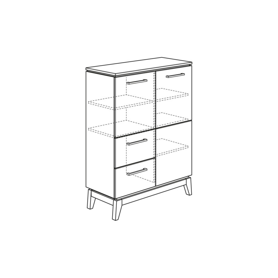 PAIDI Sten Highboard 1275599