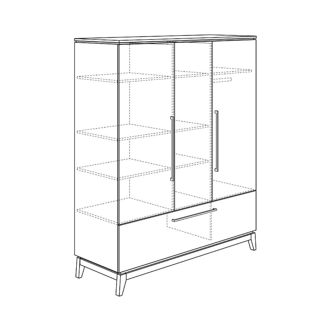 PAIDI Sten Kleiderschrank 3t1s 1270499