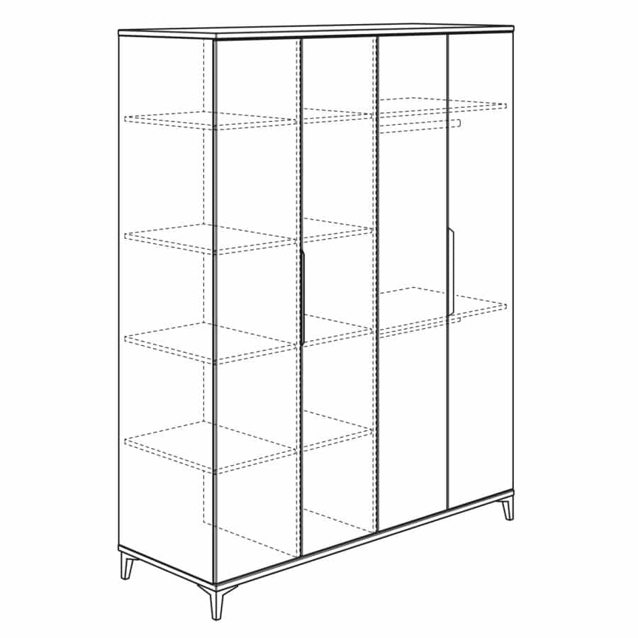 PAIDI Tomke Kleiderschrank 1360208